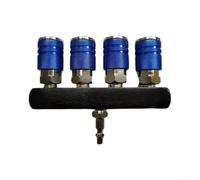 Distributore d'aria a 4 vie per officina 1/4" NPT blocco di distribuzione