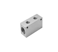 Distributore del collettore dell'aria 1/2 "1/4" Pneumatico Quick Plugs In Connettore del tubo flessibile in alluminio Block Splitter 2 3 4 5 6 7 8 9 10 Way(8 Way 10 Port(4 to4))