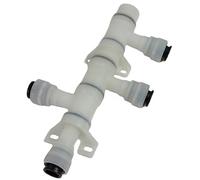 Distributore di acqua a 3 vie John Guest da 12 mm, blocco distributore orientabile a 360° per camper, roulotte, furgone