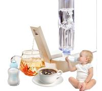 Distributore di acqua calda, 1600 W, riscaldamento istantaneo, dispenser per bottiglie da tavolo con 5 impostazioni di temperatura, per casa, ufficio, uso esterno (tecnologia a film riscaldante)
