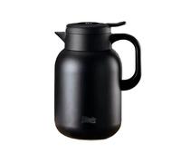 distributore di acqua calda, Caraffa termica Teiera isolata Acciaio inossidabile 316 Visualizzazione della temperatura Bottiglia d'acqua Bianco Nero 1L 1.5L 2L(Schwarz,2L)
