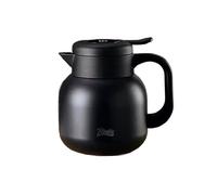 distributore di acqua calda, Caraffa termica Teiera isolata Acciaio inossidabile 316 Visualizzazione della temperatura Bottiglia d'acqua Bianco Nero 1L 1.5L 2L(Schwarz,1L)