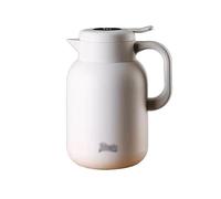 distributore di acqua calda, Caraffa termica Teiera isolata Acciaio inossidabile 316 Visualizzazione della temperatura Bottiglia d'acqua Bianco Nero 1L 1.5L 2L(White,2L)