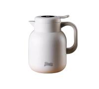 distributore di acqua calda, Caraffa termica Teiera isolata Acciaio inossidabile 316 Visualizzazione della temperatura Bottiglia d'acqua Bianco Nero 1L 1.5L 2L(White,1.5L)