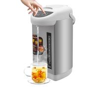Distributore di acqua calda da 4 l, bollitore elettrico e scaldacollo, temperatura di riscaldamento standard 90 °C, ideale per cucine e buffet, grigio