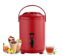 Distributore di acqua calda e fredda per catering, in acciaio inox, con rubinetto, maniglia portatile, grande capacità di tenuta, ideale per ufficio, hotel, feste