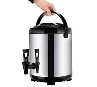 Distributore di acqua calda isolato con rubinetto, urna per bevande di grande capacità per catering ed eventi