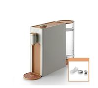 Distributore di acqua calda istantanea Mini distributore for uso domestico Piccolo bevitore d'acqua da tavolo,Risparmio di Tempo(Orange with pipe)