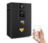 Distributore Di Acqua Calda Istantanea, Scaldabagno Automatico Commerciale Con Pannello Di Controllo Intelligente A Led Per Ristoranti, Caffetterie, Bar, Negozi Di Bubble Tea, Nero - 50 Litri