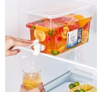 Distributore Di Acqua Da Frigo, 5 Litri Distributore Di Acqua Con Rubinetto, Erogatore Di Acqua Per Frigorifero, Contenitori Per Succo Di Limonata, Distributore Di Bevande Con Coperchio Per Bar,