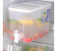 Distributore di acqua da frigorifero sottile da 4 litri con rubinetto, contenitore for acqua con rubinetto, barattolo for bevande con spigot, grande dispenser for bevande e bevande ricaricabili