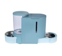 Distributore di acqua e crocchette TIAKI, azzurro - fino a 2,65 kg di crocchette / 6 l di acqua