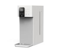 Distributore Di Acqua Istantanea Home Office Desktop Schermo LCD Portatile Scaldabagno Elettrico Digitale 3L,Risparmio di Tempo(White)