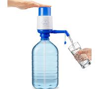 Distributore di acqua per caraffa, pompa manuale per caraffa, compatibile con bottiglie da 2,5, 3, 5, 6, 8, 10 litri con tappo diametro 38 mm e 48 mm