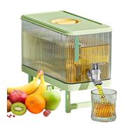 Distributore di acqua per frigorifero, capacità 4,5 l, contenitore per succhi di bevande freddi con coni, erogatore di bevande aumentato con filtro per frigorifero, limonata Infused Water Storage per