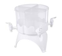 Distributore di acqua per frigorifero da 4 litri, 4 griglie Bollitore freddo Frigorifero Contenitori ghiacciati Separatore di bevande per succhi con rubinetto, Dispenser di
