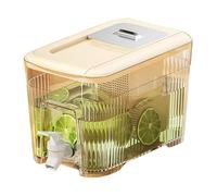 Distributore di acqua per frigorifero - Serbatoio 'acqua da 6 L, Dispenser di succo portatile | Dispenser di qualità alimentare con rubinetto e coperchio per tè, caffè, latte, sidro, feste e razza
