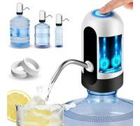 Distributore di acqua, rubinetto elettrico per lattine di acqua fredda, pompa dosatrice con due adattatori. 5,7L, 10L, 11,3L, 15L, 18,9L.