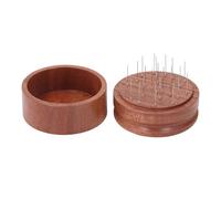 Distributore di aghi per caffè in legno Shabili, strumento distributore di polvere di caffè senza fili con aghi di precisione per un pressaggio uniforme, mescolatore in legno artig (58 mm)