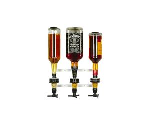 Distributore di alcol a parete professionale per bottiglie da 0,7 - 1,0L - Distributore di alcol a pareteper 3 bottiglie