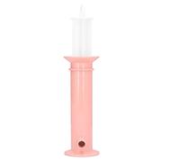 Distributore di alimenti per bambini, cibo spremere purea riutilizzabile 7 pezzi set sanitario sicuro frutta alimentatore per esterni (rosa)