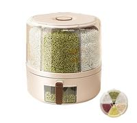 Distributore di alimenti per la conservazione dei cereali - Distributore automatico di alimenti, erogatore di cereali per cucina | Dispenser di cibo rotante a 360 ° per la conservazione di C