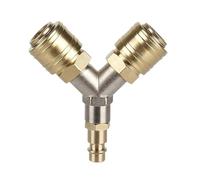 Distributore di aria compressa a 2 vie con raccordi NW 7. 1/4AG Tubo ad innesto rapido aria morbida