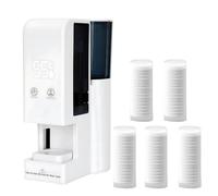 Distributore di asciugamani riscaldanti per il viso, distribuzione uniforme del calore, silenzioso, montaggio a parete o sul piano di lavoro, include 60 asciugamani morbidi per il viso per spa e casa