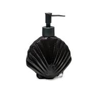 distributore di balsamo Simple Shell Ceramic Soap Dispenser Bathroom Shower Gel Lotion Press Bottle(Nero)