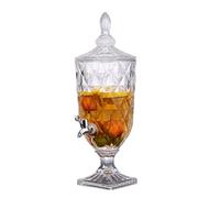 Distributore di bevande 2L / 3L / 5L Brocca di vetro fredda Succo di bevande Pot con rubinetto Bottiglia di vino in vetro Bevanda ad alta temperatura Lattina Bottiglia d'acqua Erogazione facile