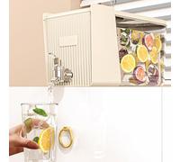 Distributore di bevande 5.3L - Fontaine con bevanda per frigorifero | Bybody con tap | Contenitore acqua piatta con filtro integrato, dispenser di cibo per vacanze