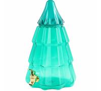 Distributore di bevande a forma di albero di Natale con coperchio a bocca larga,