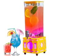 Distributore di bevande a LED da tavolo con rubinetto, torre per bevande da 3 litri, per bar, feste, barbecue, discoteca e ristorante