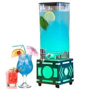 Distributore di bevande a torre per birra, 3 l, con rubinetto, per feste, bar di casa, barbecue e discoteche, con illuminazione a LED