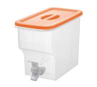 Distributore di bevande, barattolo per bevande, contenitore trasparente di grande capacità da 3,9 l, 13 x 17 x 18 cm, design portatile con beccuccio, corpo in acrilico delicato sul ghiaccio per
