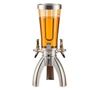 Distributore di Bevande, Bibite Distributore Di Bevande A Torre For Birra Da 3 Litri Con Luce LED Brillante E Tubo Ghiaccio Botte per Vino(Blue,Silver)