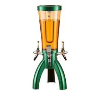 Distributore di Bevande, Bibite Distributore Di Bevande A Torre For Birra Da 3 Litri Con Luce LED Brillante E Tubo Ghiaccio Botte per Vino(Grün)