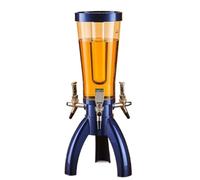 Distributore di Bevande, Bibite Distributore Di Bevande A Torre For Birra Da 3 Litri Con Luce LED Brillante E Tubo Ghiaccio Botte per Vino(Blue)