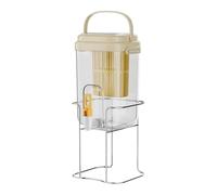 Distributore di Bevande, Bibite Secchio For Bevande Da Frigorifero Con Rubinetto, Distributore Di Birra For Uso Domestico Botte per Vino(Beige)