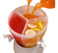 Distributore di bevande - Bottiglia dispenser per bevande ghiacciate da 5,3 l, a tre scomparti con beccuccio, contenitore rotante a tenuta stagna, bevanda a forma di ananas per cocktail, succhi