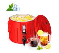 Distributore di bevande calde e fredde con isolamento termico Contenitore isolato con rubinetto e interno in acciaio inox 304 per tè, caffè, ristoranti, esterni 50 litri