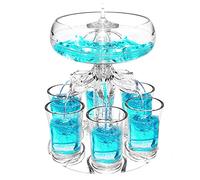 Distributore di Bevande con 6 Bicchierini - Novità Articoli per Feste, Bar - Distributore e Supporto per Bicchierini per Bevande e Vino, Liquore (Il Nuovo)