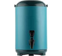 Distributore di bevande con rubinetto, 8 l/10 l, erogatore di acqua calda, fusto isolato per succo di caffè, tè e latte di sidro, per feste e buffet, doppia parete, giallo, 10 l