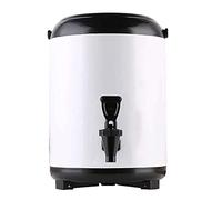 Distributore di bevande con rubinetto, 8 l/10 l, erogatore di acqua calda, fusto isolato per succo di caffè, tè e latte di sidro, per feste e buffet, doppia parete, giallo, 10 l