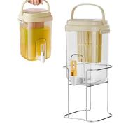 Distributore di bevande con rubinetto,Distributore di bevande con maniglia,Distributore esterno per bevande | Frigorifero di grande capacità, soda, limonata e bottiglia d'acqua per la