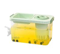 Distributore di bevande con rubinetto,Distributore di bevande ghiacciate di grande capacità 4L - Dispenser di bevande alla frutta Contenitore per bevande con infusore di frutta Distributore di bevande