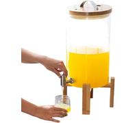 Distributore di Bevande con Supporto, Distributore di Bevande per Feste 304 Rubinetto in Acciaio Inox, Distributore di Bevande da Galloni, Bevande Calde O Fredde per Feste, Bar, Acqua, 11L