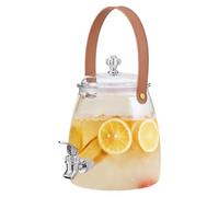 Distributore di bevande da frigorifero da 5 litri con manico per il monitoraggio quotidiano 'acqua rubinetto ermetico per succhi, acque aromatizzate e bevande fredde