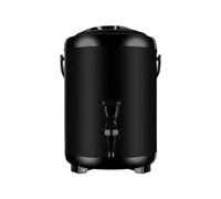 distributore di bevande, Dispenser for bevande isolato con superficie opaca a doppia parete isolata in acciaio inossidabile for caffè, tè, latte, zuppa, buffet for feste in famiglia(Black,10L)
