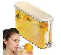 Distributore di bevande | Dispenser per bevande a prova di perdite da 4 litri con rubinetto | Contenitore per bevande con beccuccio resistente alla temperatura | Dispenser per bevande ghiacciate da